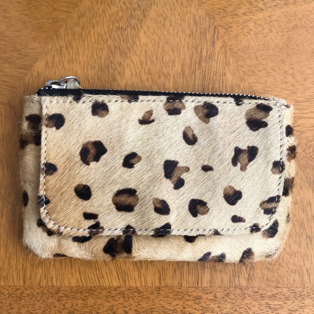 Leopard Print Calf hair wallet